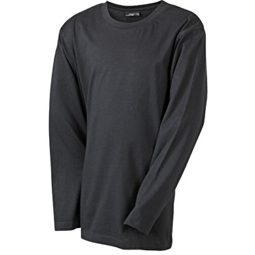 Junior Shirt Long-Sleeved Medium , James Nicholson, schwarz, 100% Baumwolle, ringgesponnen, L (134/140), , Bild 1
