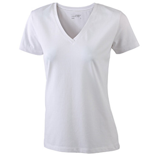 Tee-shirt femme extensible col V, Image 1