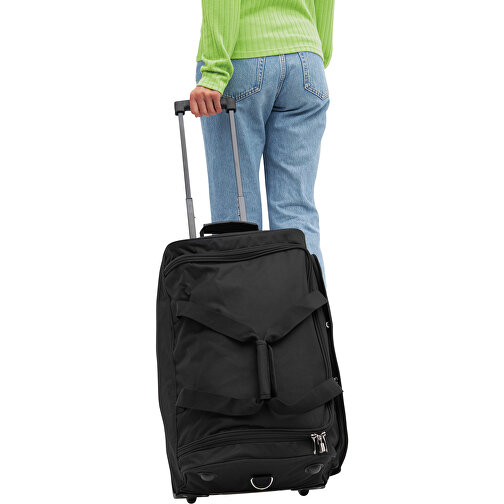 Trolley-Reisetasche AIRPACK , schwarz, 600D Polyester / EVA, 50,00cm x 29,00cm x 33,00cm (Länge x Höhe x Breite), Bild 15