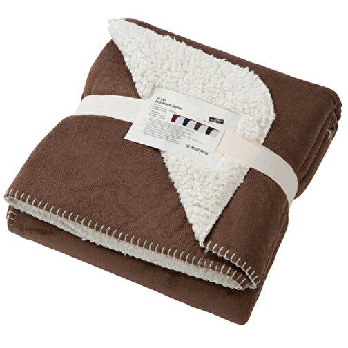 Cosy Hearth Blanket , James Nicholson, braun/natural, 100% Polyester, one size, , Bild 1