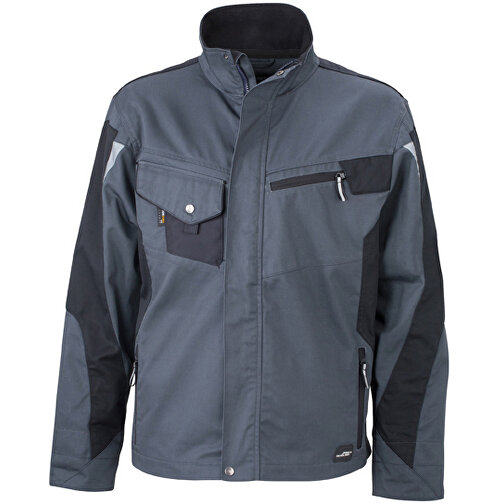 Workwear Jacket , James Nicholson, carbon/schwarz, 100% Polyamid CORDURA ®, XL, , Bild 1