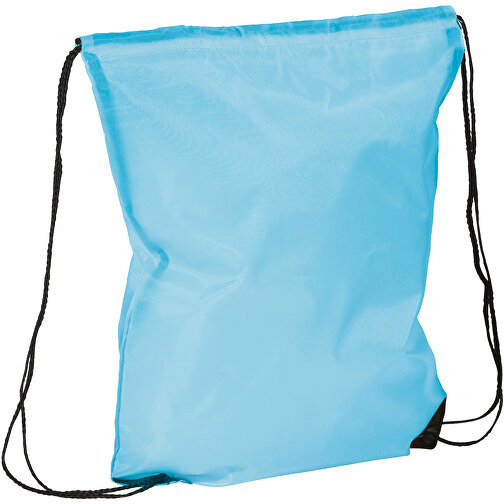 Rucksack Aus Polyester 210D , hellblau, PolJater, 34,00cm x 45,50cm (Länge x Höhe), Bild 1