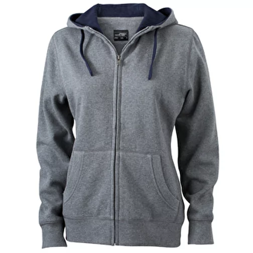 Sweat-shirt à capuche contrasté femme, Image 1