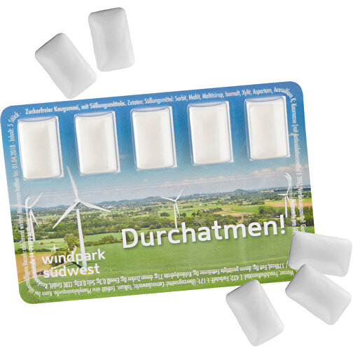 Smart Card Mit Kaugummi-Dragees , , 11,30cm x 7,70cm (Länge x Breite), Bild 2