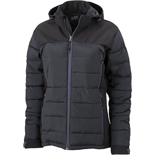 Ladies’ Outdoor Hybrid Jacket , James Nicholson, schwarz, 100% Polyester, L, , Bild 1