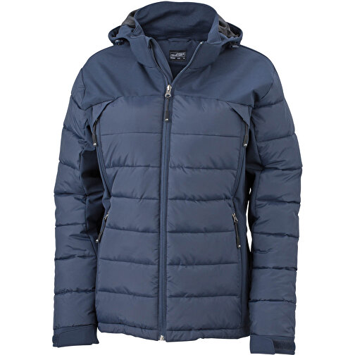 Ladies’ Outdoor Hybrid Jacket , James Nicholson, navy, 100% Polyester, M, , Bild 1