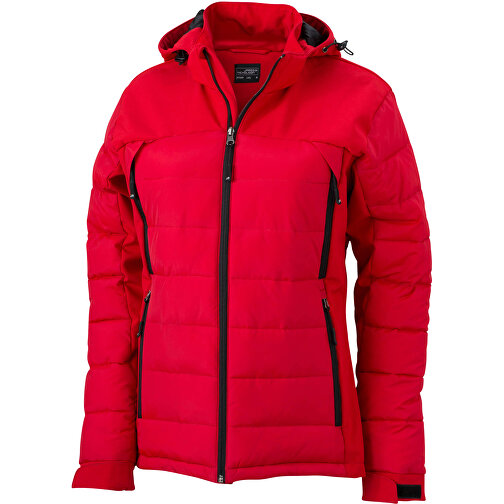 Ladies’ Outdoor Hybrid Jacket , James Nicholson, rot, 100% Polyester, S, , Bild 1