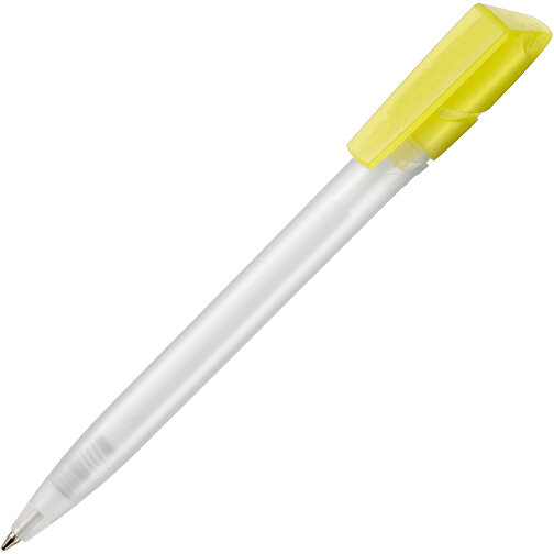 Kugelschreiber TWISTER FROZEN , Ritter-Pen, ananas-gelb/weiss, ABS-Kunststoff, 14,50cm (Länge), Bild 2
