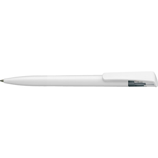 Kugelschreiber All-Star SF , Ritter-Pen, topas-grau/weiss, ABS-Kunststoff, 14,70cm (Länge), Bild 3