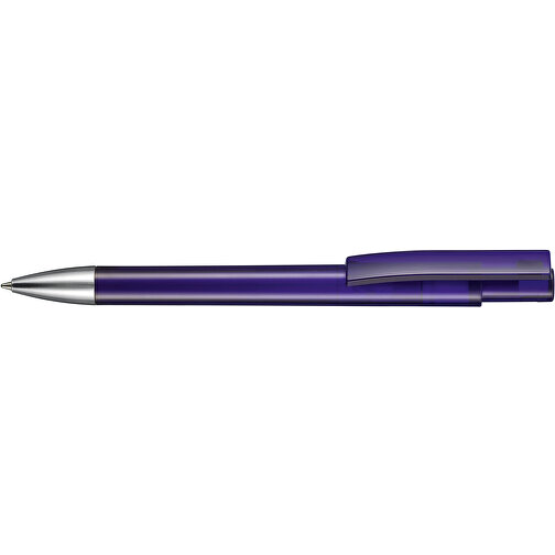 Kugelschreiber STRATOS TRANSPARENT , Ritter-Pen, ocean-blau, ABS-Kunststoff, 14,50cm (Länge), Bild 3