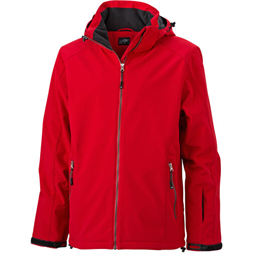 Men’s Wintersport Jacket , James Nicholson, rot, 100% Polyester, L, , Bild 1