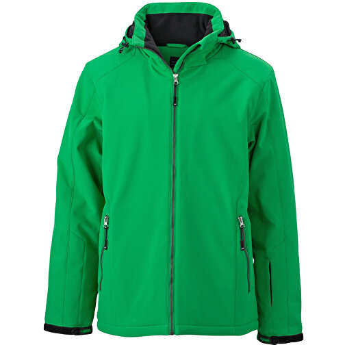 Men’s Wintersport Jacket , James Nicholson, grün, 100% Polyester, 3XL, , Bild 1