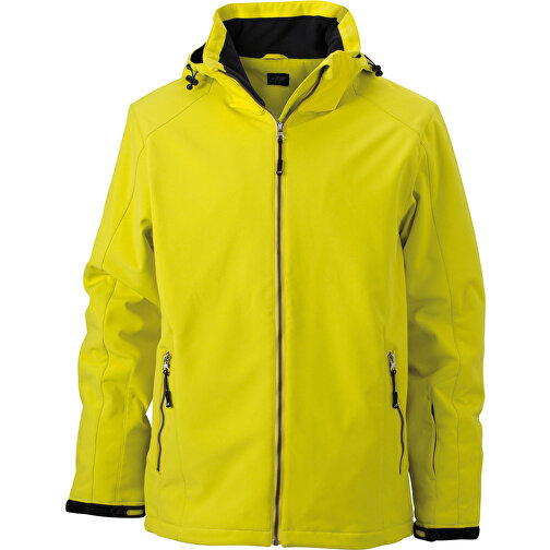 Men’s Wintersport Jacket , James Nicholson, gelb, 100% Polyester, M, , Bild 1