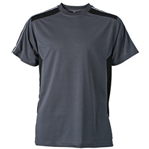 Craftsmen T-Shirt , James Nicholson, carbon/schwarz, 100% Polyester, XL, , Bild 1