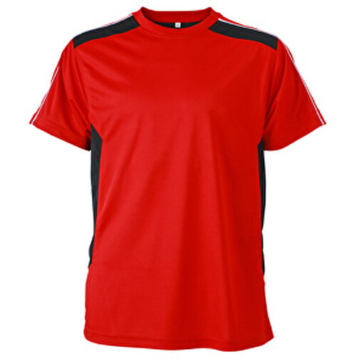 Craftsmen T-Shirt , James Nicholson, rot/schwarz, 100% Polyester, 3XL, , Bild 1