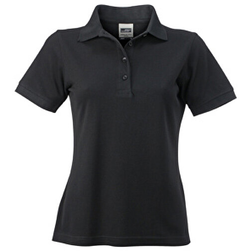 Ladies’ Workwear Polo , James Nicholson, schwarz, 50% Polyester, 50% Baumwolle, gekämmt, M, , Bild 1