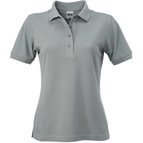 Ladies’ Workwear Polo , James Nicholson, dark-grau, 50% Polyester, 50% Baumwolle, gekämmt, M, , Bild 1