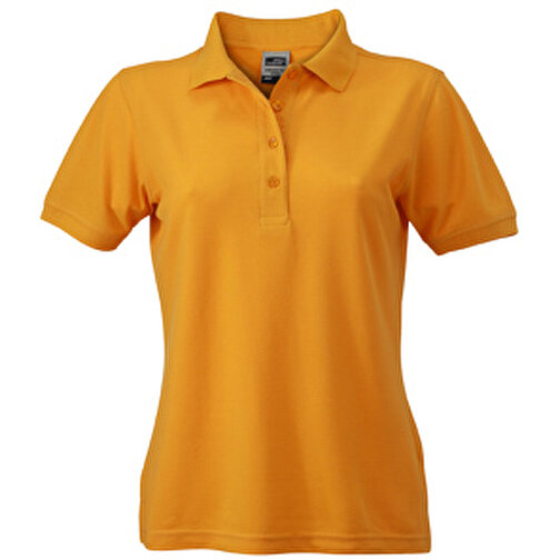 Ladies’ Workwear Polo , James Nicholson, gold-gelb, 50% Polyester, 50% Baumwolle, gekämmt, XS, , Bild 1