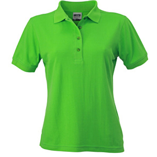 Ladies’ Workwear Polo , James Nicholson, lime-grün, 50% Polyester, 50% Baumwolle, gekämmt, S, , Bild 1