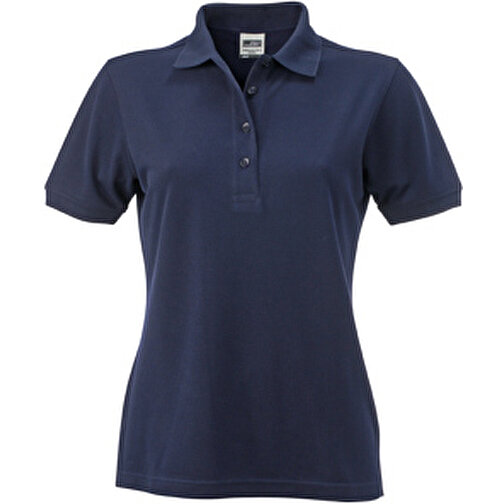 Ladies’ Workwear Polo , James Nicholson, navy, 50% Polyester, 50% Baumwolle, gekämmt, XS, , Bild 1