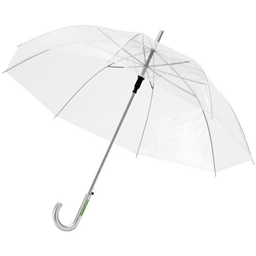 Kate Durchsichtiger 23' Automatikregenschirm , transparent weiß, POE Kunststoff, 83,00cm (Länge), Bild 2
