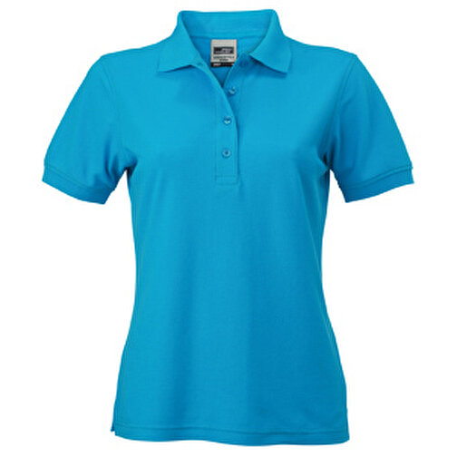 Ladies’ Workwear Polo , James Nicholson, türkis, 50% Polyester, 50% Baumwolle, gekämmt, S, , Bild 1