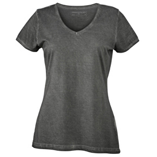 Ladies’ Gipsy T-Shirt , James Nicholson, graphite, 100% Baumwolle, XL, , Bild 1