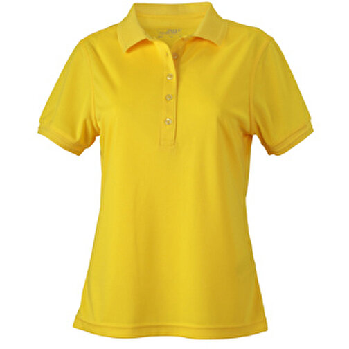 Ladies’ Active Polo , James Nicholson, sun-gelb, 100% Polyester, M, , Bild 1