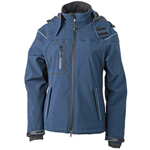 Ladies’ Winter Softshell Jacket , James Nicholson, navy, 100% Polyester, M, , Bild 1