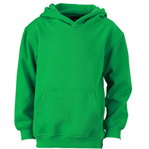 Hooded Sweat Junior , James Nicholson, fern-grün, 80% Baumwolle, ringgesponnen, 20% Polyester, XL (146/152), , Bild 1