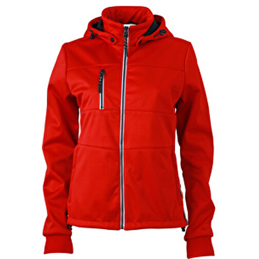 Ladies’ Maritime Jacket , James Nicholson, rot/navy/weiß, 100% Polyester, M, , Bild 1