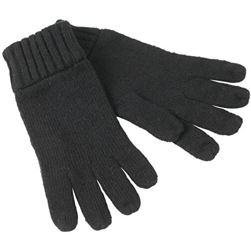 Melange Gloves Basic , Myrtle Beach, schwarz, 80% Polyacryl, 20% Polyamid, S/M, , Bild 1
