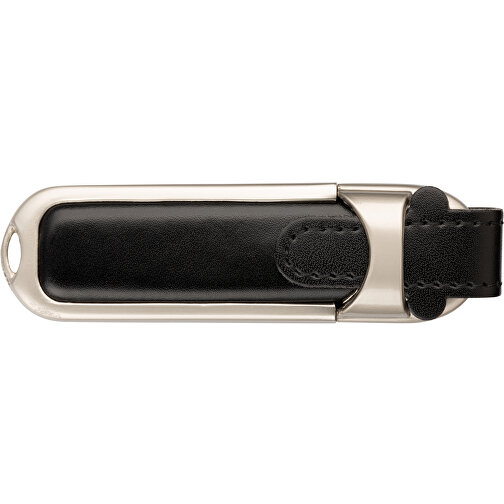 USB-Stick DAKAR 2 GB , Promo Effects MB , schwarz MB , 2 GB , Leder / Metall MB , 3 - 10 MB/s MB , 8,80cm x 1,40cm x 2,80cm (Länge x Höhe x Breite), Bild 4