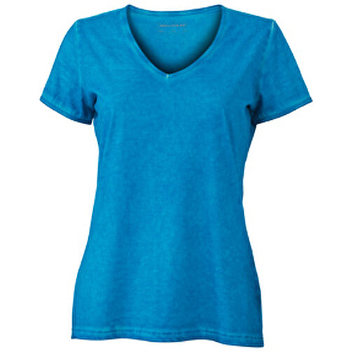 Ladies’ Gipsy T-Shirt , James Nicholson, türkis, 100% Baumwolle, L, , Bild 1