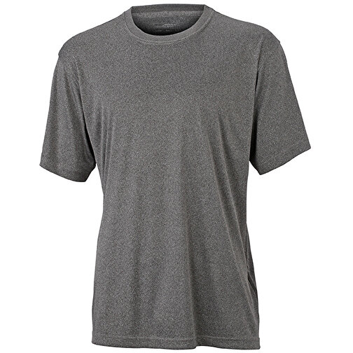 Men’s Active - T , James Nicholson, dark-melange, 100% Polyester, L, , Bild 1