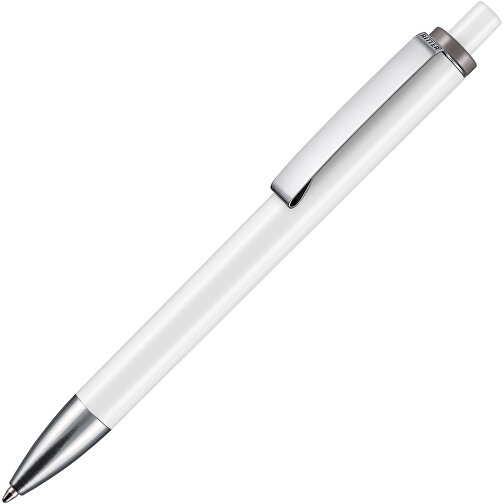 Kugelschreiber EXOS , Ritter-Pen, sienna/weiss, ABS-Kunststoff, 14,00cm (Länge), Bild 2