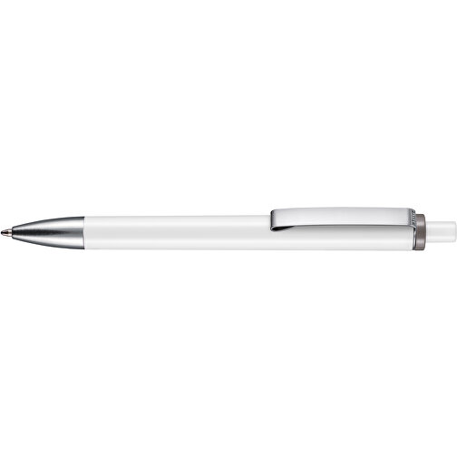 Kugelschreiber EXOS , Ritter-Pen, sienna/weiss, ABS-Kunststoff, 14,00cm (Länge), Bild 3