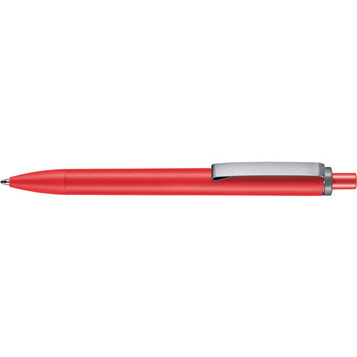 Kugelschreiber Exos Soft P , Ritter-Pen, korallenrot/sienna, ABS-Kunststoff, 14,00cm (Länge), Bild 3