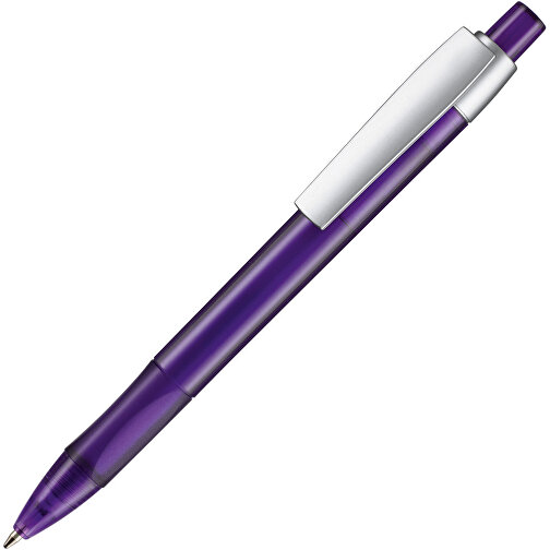 Kugelschreiber Cetus Transparent , Ritter-Pen, lila, ABS-Kunststoff, 14,20cm (Länge), Bild 2