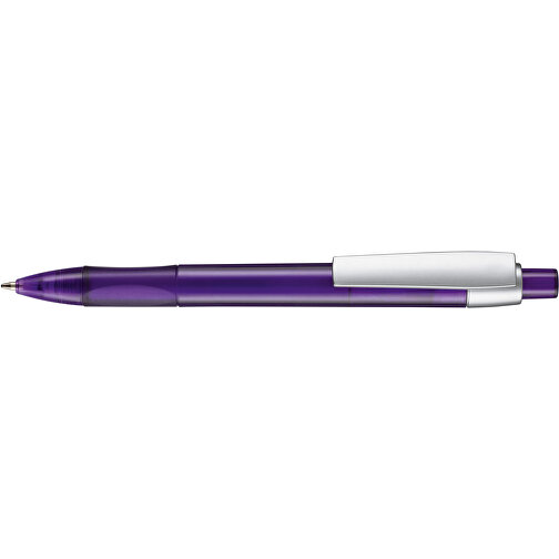 Kugelschreiber Cetus Transparent , Ritter-Pen, lila, ABS-Kunststoff, 14,20cm (Länge), Bild 3