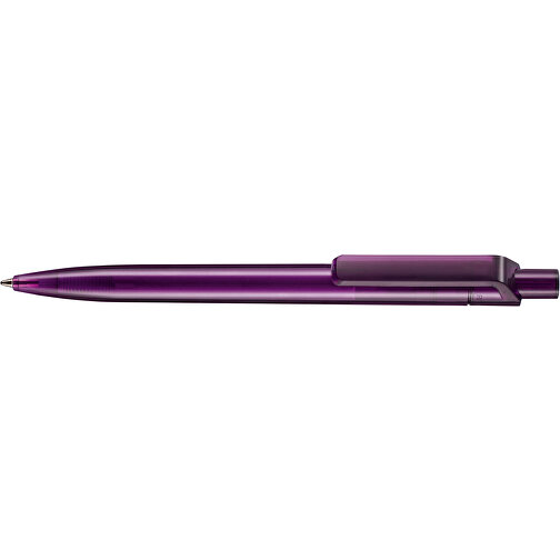 Kugelschreiber INSIDER TRANSPARENT , Ritter-Pen, pflaumen-lila, ABS-Kunststoff, 14,00cm (Länge), Bild 3