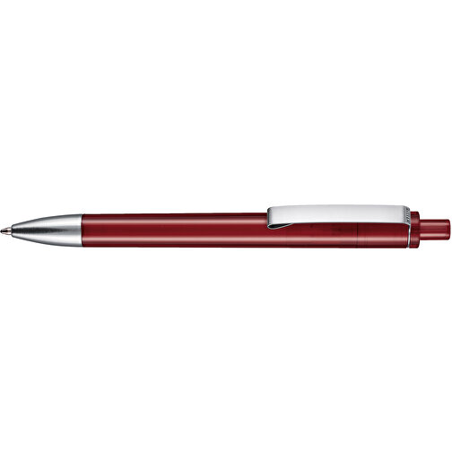 Kugelschreiber EXOS TRANSPARENT , Ritter-Pen, rubin-rot, ABS-Kunststoff, 14,00cm (Länge), Bild 3