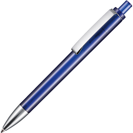 Kugelschreiber EXOS TRANSPARENT , Ritter-Pen, royal-blau, ABS-Kunststoff, 14,00cm (Länge), Bild 2