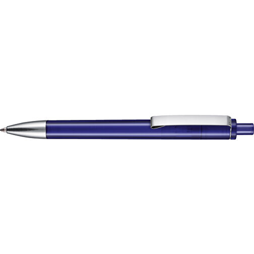 Kugelschreiber EXOS TRANSPARENT , Ritter-Pen, ozean-blau, ABS-Kunststoff, 14,00cm (Länge), Bild 3