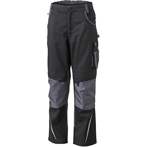 Workwear Pants , James Nicholson, schwarz/carbon, 100% Polyamid CORDURA ®, 28, , Bild 1