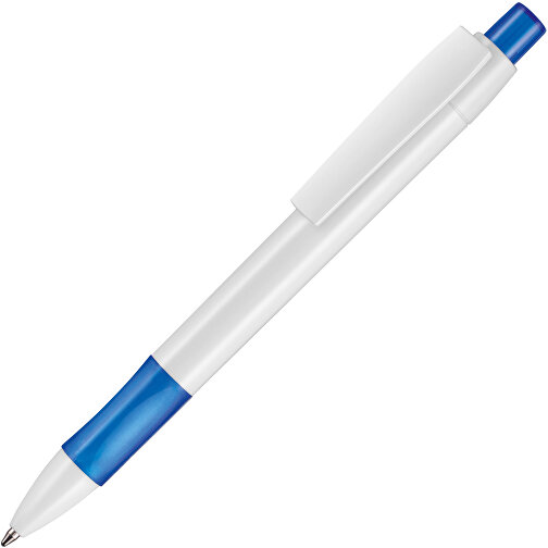 Kugelschreiber Cetus , Ritter-Pen, royal-blau/weiß, ABS-Kunststoff, 14,20cm (Länge), Bild 2