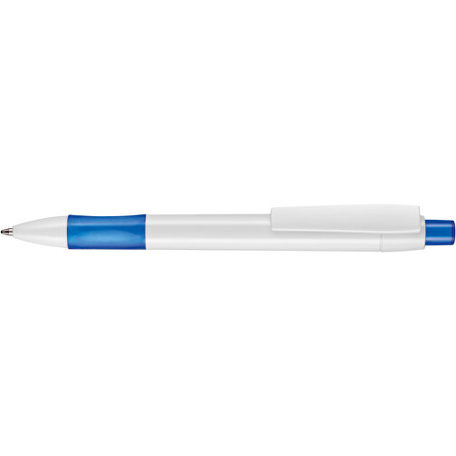 Kugelschreiber Cetus , Ritter-Pen, royal-blau/weiß, ABS-Kunststoff, 14,20cm (Länge), Bild 3