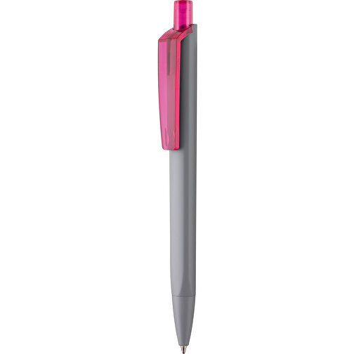 Kugelschreiber Tri-Star Soft STP , Ritter-Pen, magenta/grau, ABS-Kunststoff, 14,20cm (Länge), Bild 1
