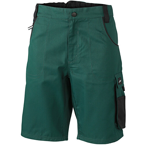 Workwear Bermudas , James Nicholson, dark-grün/schwarz, 100% Polyamid CORDURA ®, 56, , Bild 1