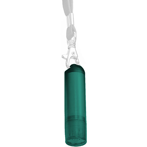 VitaLip® 'Eco' Freestyle (ohne Lanyard) , dunkelgrün gefrostet, PS, 6,30cm (Höhe), Bild 1